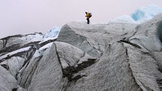 Geländearbeit auf den Gletschern Patagoniens (R. Kilian)