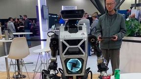 Le robot humanoïde Themis en action lors du 3DEXPERIENCE WORLD 2026 à Houston. (Source : Marina Hofstetter)