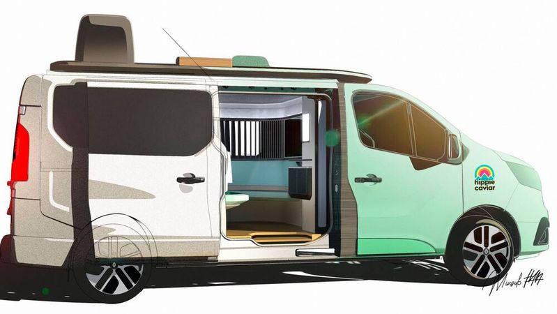 Das Basis-Fahrzeug der Camper-Studie von Renault ist ein „Trafic“-BEV, das 2022 auf den Markt kommen soll.(Bild:  Hersteller)
