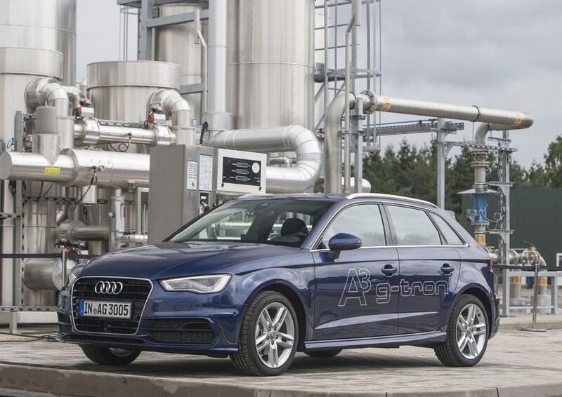 Mit dem E-gas aus Werlte können voraussichtlich 1500 Audi A3 Sportback G-tron jedes Jahr jeweils 15000 km CO2-neutral zurücklegen. (Bild: Audi)