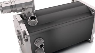 Der Antrieb mit seiner integrierten Steuer- und Leistungselektronik kann zum einen dauerhaft 1100 W mechanische Leistung abgeben und bietet zum anderen eine integrierte Canopen-Schnittstelle zur einfachen Einbindung in Canopen-Netzwerke. (Bild: Dunkermotoren)