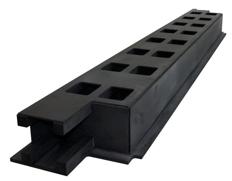 Durch den Einsatz von CFK-Werkstoffen konnte die Haufler GmbH das Gewicht des Brückengrundkörpers der Laserschneidemaschine 