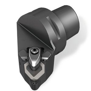 Für hohe Oberflächengüte, lange Standzeiten und optimale Spankontrolle sorgt die interne JHP-Kühlung der «Cermturn»-Halter mit vier Kühlmittelauslässen – zwei zur Span- und zwei zur Freifläche.(Bild:  Iscar)