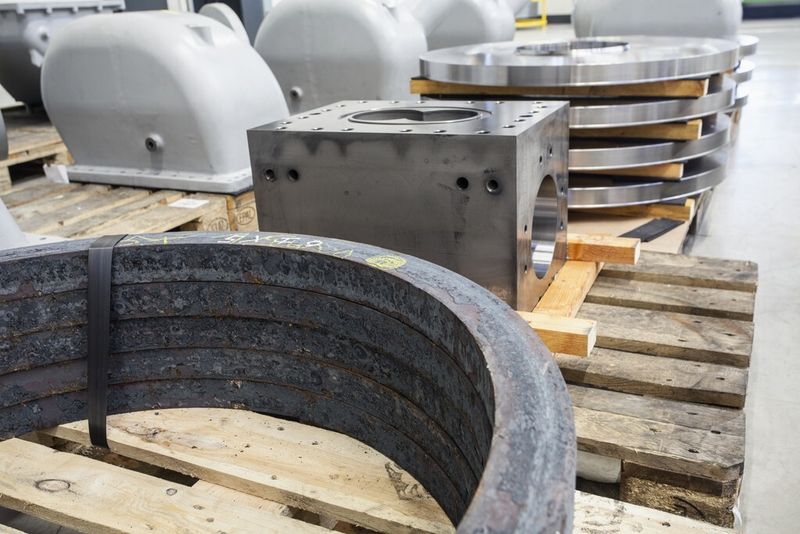 So sieht es im Rohmateriallager aus. (Berghoff)