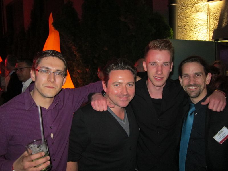 (v. l.) Tino Moisel, CheckTec, Jürgen Schlagenhauf, Allianz Versicherung, Markus Flachs, CheckTec, Tobias Anner, anner.net Werbung (IT-BUSINESS)