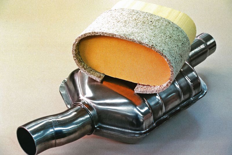 Erstmals wurde in Europa im großen Stil das Katalysator-Element in den Abgasstrang eingebaut, um die Abgase durch chemische Prozesse zu senken. (Bild: Opel)