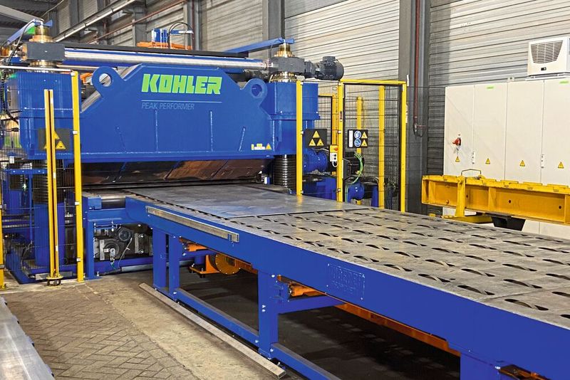 Auch große Baureihen des Peak Performer sind mit Walzenbiegung lieferbar. (Bild: Kohler)