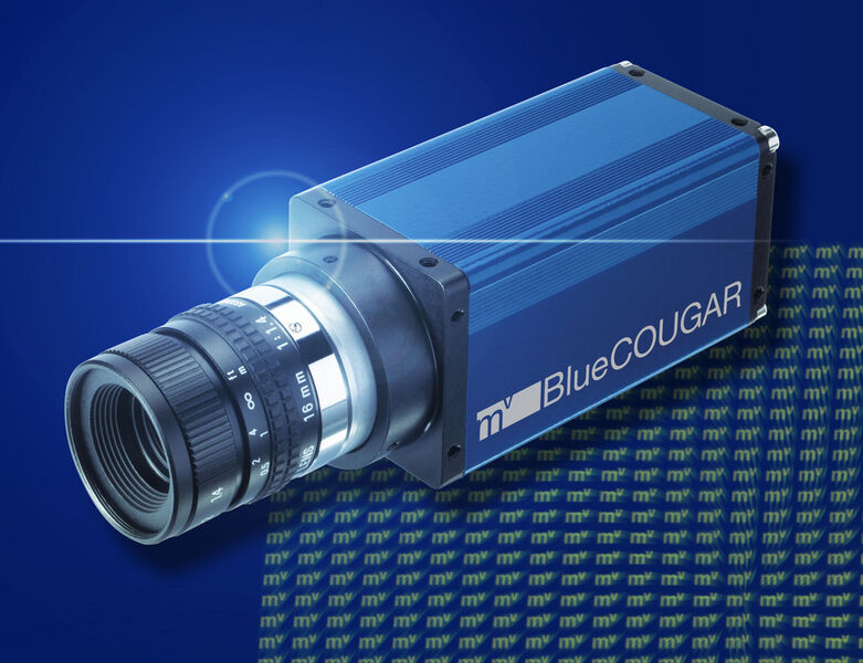 Bild 3: Eine kompakte CCD- bzw. CMOS-Industriekameras mit Gigabit-Ethernet-Interface ist die mvBlueCOUGAR (Archiv: Vogel Business Media)