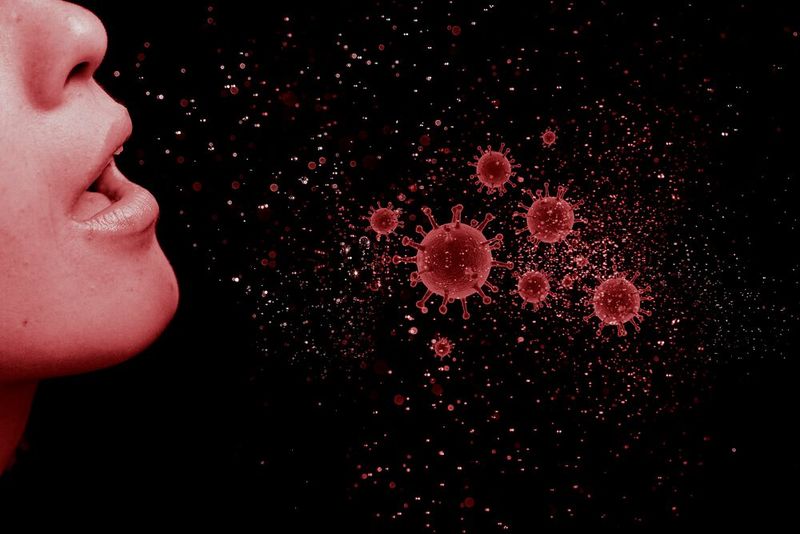 Whenever an individual coughs, speaks or sneezes, he or she exhales a number of highly contagious particles or droplets of saliva into the environment. 
