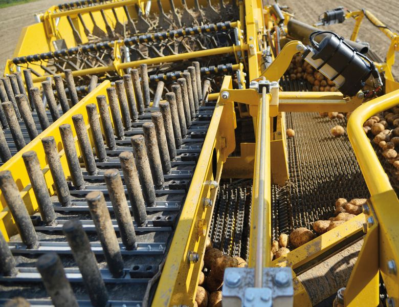 Detail der Kartoffelerntemaschine Keiler 2. (Bild: Ropa)
