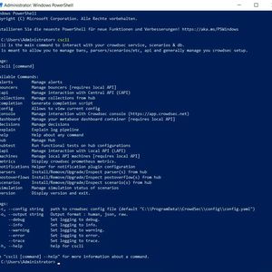 CrowdSec kann auch in Windows zum Einsatz kommen, also nicht nur von Entwicklern. Die Steuerung kann in der PowerShell erfolgen.(Bild:  Joos)