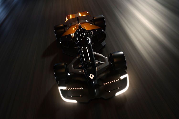 Die Studie verfügt außerdem über Allradantrieb und eine aktive Aerodynamik.  (Renault)