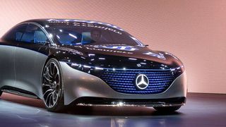 Der Mercedes EQS könnte der Vorbote für eine elektrische S-Klasse sein. Andere Studien der Automobilhersteller sind teilweise viel weiter von der Serie entfernt. (Daimler)
