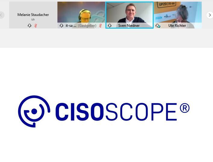 Die Lösung von Cisoscope bietet einen Überblick über die geschäftlichen Risiken von Unternehmen, um ein effektives Schwachstellen- und Patchmanagement zu ermöglichen. Sven Niedner (Mitte), CEO bei Cisoscope, präsentierte beim Pitch die Funktionsweise der Lösung. (IT-Business)