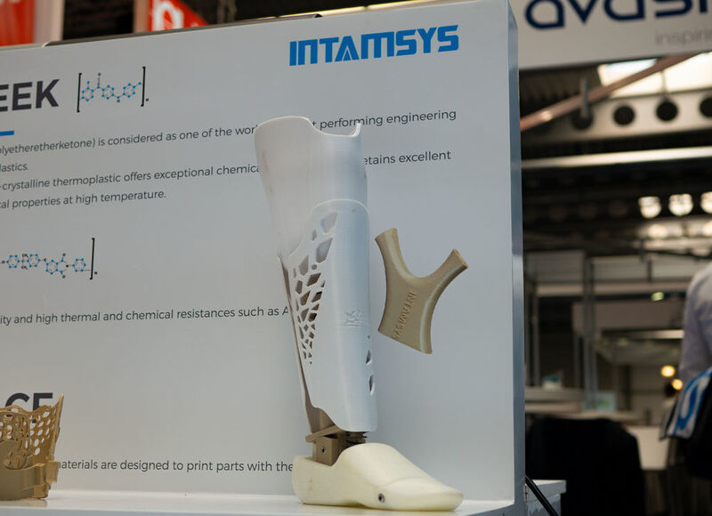 Intamsys präsentierte eine 3D-gedruckte Prothese. (VCG)