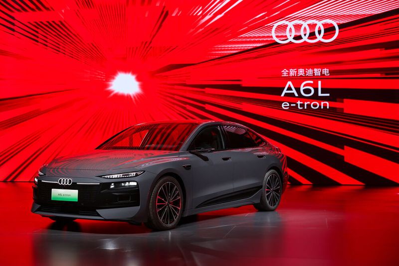 Audi zeigte zudem die China-Variante des elektrisch angetriebenen A6, den A6L E-Tron. (Bild: Volkswagen)