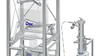 Umfüllstation von Big Bags in Fässern (DEC)