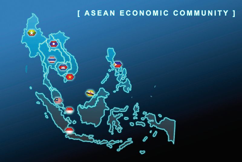 Zu den Asean-Mitgliedstaaten gehören Brunei, Indonesien, Kambodscha, Laos, Malaysia, Myanmar, die Philippinen, Singapur, Thailand und Vietnam. (© sasilsolutions - Fotolia)