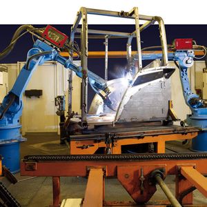 Fahrerkabinen für Land- und Forstmaschinen: Gefügt mit MIG/MAG-Impuls- und Kurzlichtbogen sowie EWM forceArc. Material: Feinkornbaustahl mit einer Streckgrenze bis zu 460 N/mm². Bild: EWM Hightech Welding