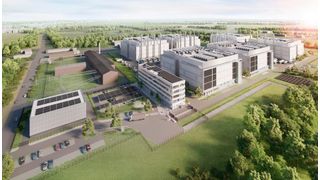 So wird eines der modernsten Rechenzentren in Europa aussehen: Schwarz Digits investiert dafür insgesamt 11 Milliarden Euro im brandenburgischen Lübbenau. (Bild: Schwarz Digits)