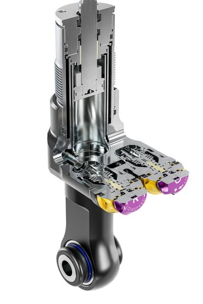 Während die Low-Speed-Zugstufe eine optimale Anbindung an die Straße gewährleistet, ermöglicht eine High-Speed-Zugstufe die Abstützung des Fahrzeugs bei hohen Geschwindigkeiten.  (Bild: KW automotive)