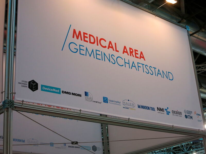 Rund ein Dutzend Unternehmen und Organisationen haben auf der Medical Area ihre Kompetenzen bei der Herstellung medizintechnischer Produkte präsentiert. (Reinhardt / Devicemed)