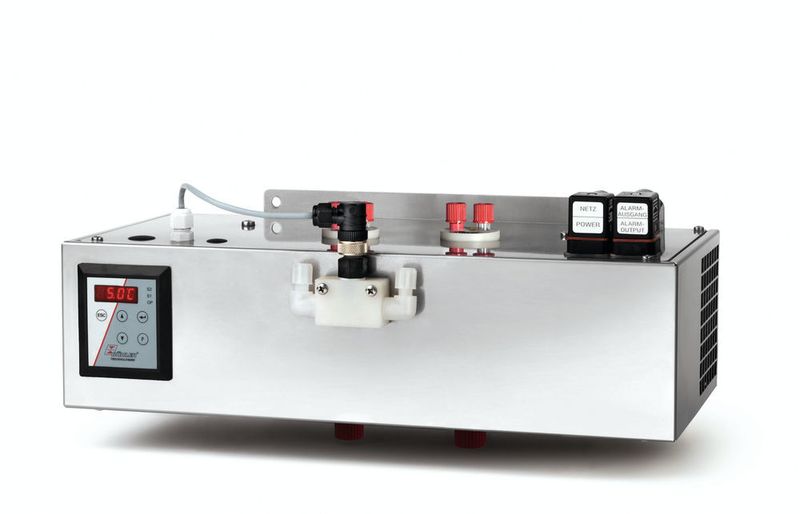 Die Baureihe TC-Double+ zeichnet sich durch den Einsatz einer neuen Generation von Wärmetauschern aus, die einen besonders niedrigen Auswascheffekt an wasserlöslichen Komponenten aufweisen und speziell für Emissionsmessungen geeignet sind. (Bühler Technologies)