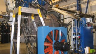 Getriebe mit komplett hydraulischem System und elektrischen Installationen auf dem Prüfstand. (Bild: Parker Hannifin)