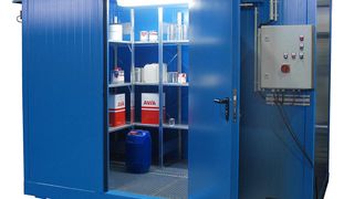 Die neuen Brandschutz-Container für den Ex-Bereich  (Bild: Bauer)