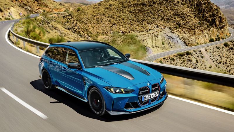 Furioser Auftakt fürs Jubiläumsjahr: In aktueller siebter Generation gibt es den BMW 3er erstmals als M3 CS Touring. Diese mit dem internen Kürzel G20 (G21 – Touring) wird seit 2019 angeboten und ist der Nachfolger des F30.  (Bild: BMW AG)