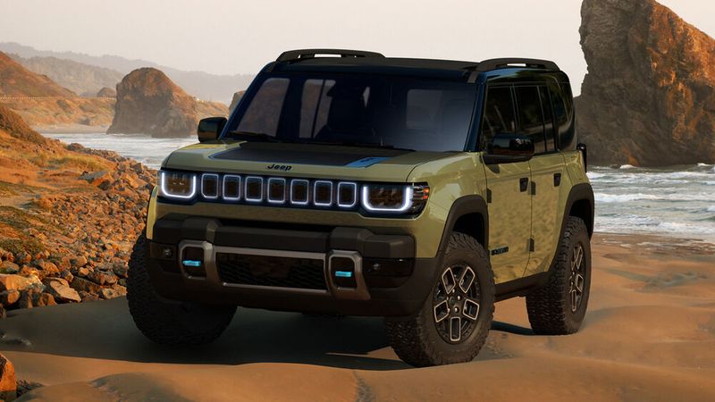 Mit dem Recon wird Jeep Ende 2023 außerdem eine E-Version des Wrangler bringen. (Bild: Jeep)