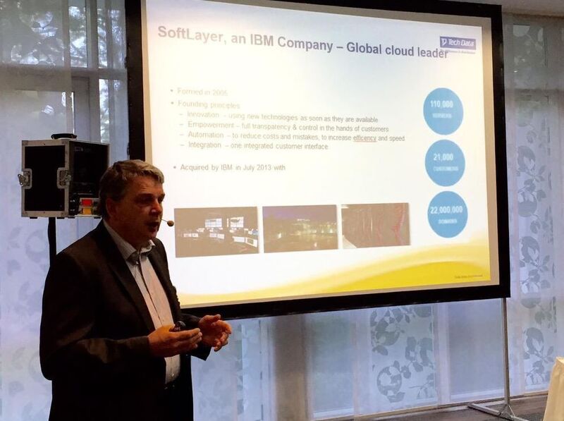 Stefan Müller von Tech Data / Azlan zum Thema Cloud Services für höchste Ansprüche mit IBM Softlayer. (Bild: VIT)