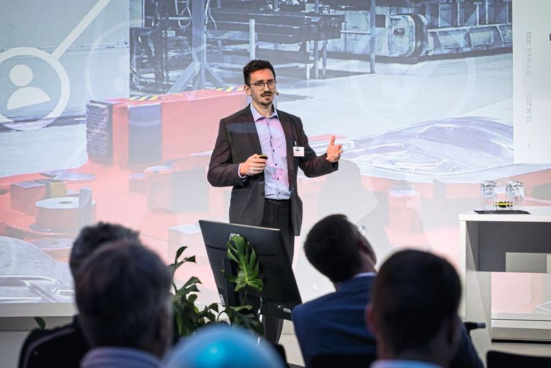 Impressionen der 4. Fachtagung „Mehr Effizienz im Presswerk“ am 15. Juni 2023 in Würzburg. (Bild: VCG/Stefan Bausewein)