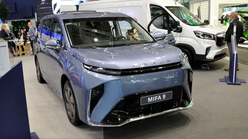 Mit dem rein elektrischen Mifa 9 bringt Maxus im kommenden Jahr einen Konkurrenten des VW ID Buzz. (Bild: Wehner/Vogel Communications Group)