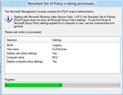 Mit dem Tool rsop.msc in Windows 8, lassen Sie sich anzeigen welche Richtlinien auf dem System umgesetzt sind. Das Tool gibt es bereits seit Windows Vista und wurde für Windows 8 weiterentwickelt. (Archiv: Vogel Business Media)