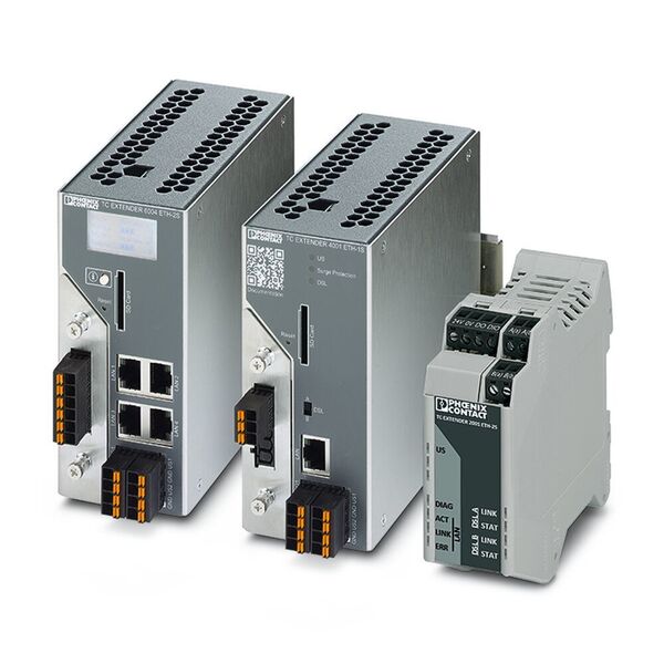 Das Ethernet-Extender-System umfasst derzeit drei Geräte. (Phoenix Contact)