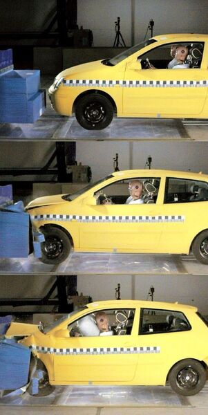 Heute wird der Sensor beim VW-Konzern eingesetzt, um bei Crash-Tests bessere Daten zu erhalten  (Foto:  Volkswagen Media Service)