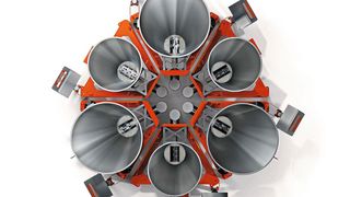 Die Dosierer können je nach Rezeptur einzeln installiert oder in Gruppen von bis zu sechs Dosierern um einen Prozesseinlauf herum angeordnet werden. (Bild: Coperion K-Tron)