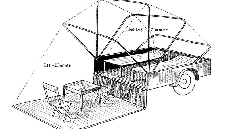 Bereits in den Dreißigerjahren wurde von Berger die Idee des Faltwohnwagens geboren. (Bild: Fritz Berger GmbH)