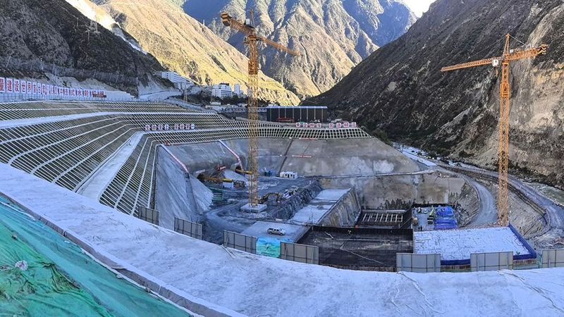 Das Datang Zala Wasserkraftwerk soll im Jahr 2028 in Betrieb gehen.(Bild:  China Datang Corporation / www.china-cdt.com)