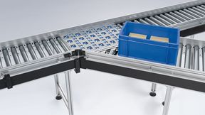 Der Rollenbahnförderer RBF 2000 ist ein vollständig modulares Fördersystem für den innerbetrieblichen Materialfluss. (Bild: MK Technology)