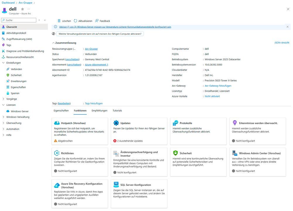 Windows-Server-Updates mit Azure Update Manager installieren || Bild 1 / 9
