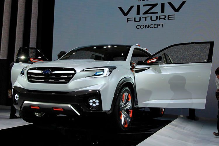 Palindrom für die Zukunft? Das Konzeptfahrzeug Subaru Viziv. (Foto: press-inform)