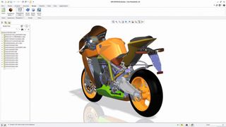 Screenshot aus Creo 2.0: eine «RC8» von KTM. Bis zum Jahresende sollen die Hälfte der CAD-Anwender auf die aktuelle Version Creo 2.0 umstellen (zurzeit wird sie von etwa einem Viertel der Bestandskunden genutzt). (Bild: PTC)
