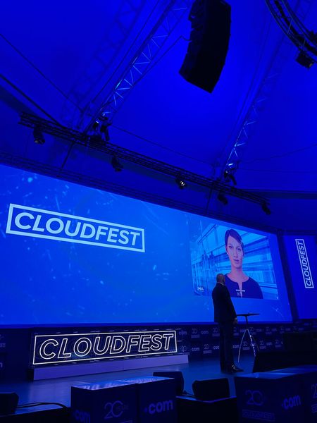 Digital Humans haben es auch zum Cloudfest-Jubiläum geschafft. (Bild: Vogel IT-Medien)