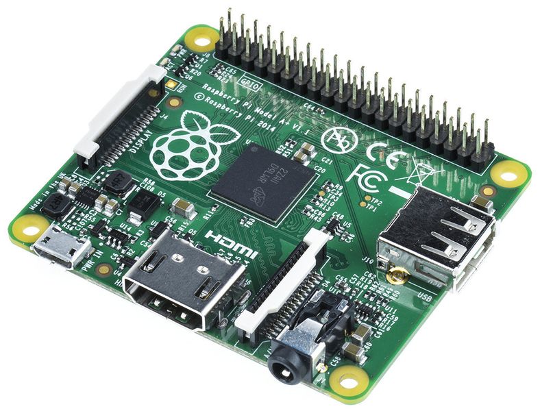 Raspberry Pi A+: Das jüngste Raspberry-Modell, besonders geeignet für Batteriesysteme. (Bild: RSComponents / Farnell)