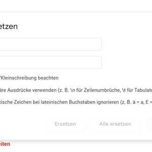 Reguläre Ausdrücke in Google Docs verwenden.(Bild:  Joos - Google)