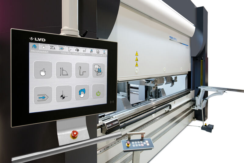 Maximize your bending department’s throughput and productivity with the ToolCell automated tool changing press brake. (Photo: LVD)