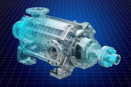 Bei der modellbasierten Definition geht es um die Erstellung detaillierter technischer Datenpakete, die 3D-Modell- und zugehörige Datenelemente umfassen, die das Produkt digital vollständig definieren.(Bild:  © alexlmx 2018)