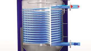 Längsschnitt des Wärmetauschers Alfa Laval Micro (Alfa Laval)